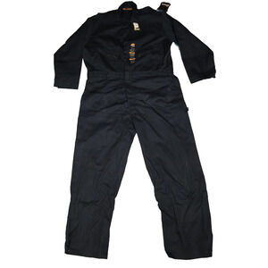 Berne Coveralls Mens XL 48-50 Navy Workwear Durable Twill NWT Mechanic Utility